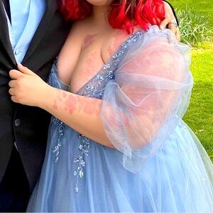Araceli Blue prom dress